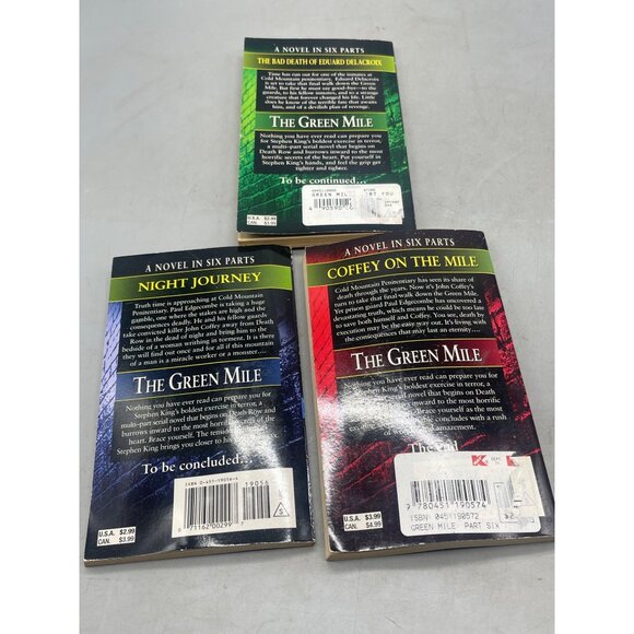 The green mile books Stephen King paperback 1996 English 3 books READ - Picture 5 of 11
